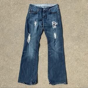 Cowgirl Tuff Co Diva distressed embellished jeans 28x33